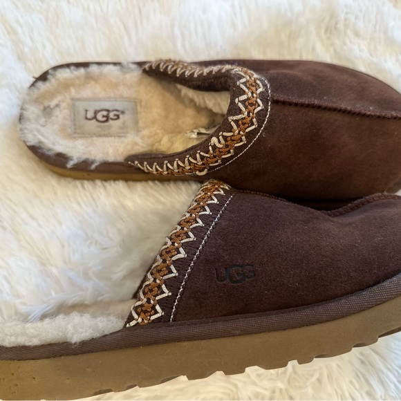 UGG Brown Suede Slippers - Picture 2 of 4